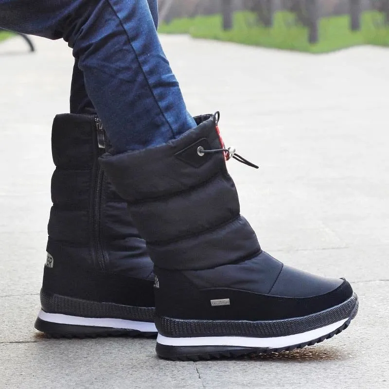 Cuzcare Orthopedic Women Boot Fur Lined Warm Waterproof NonSlip Fashion Snow Boots