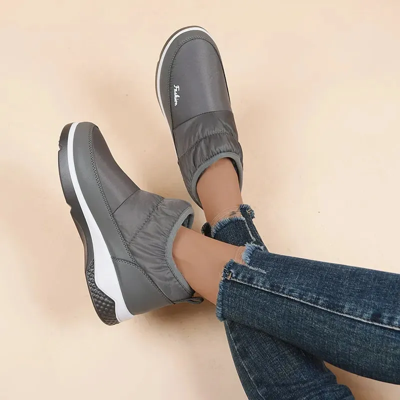 Cuzcare Orthopedic Women Winter Boots Waterproof Warm Soft AntiSlip Casual Ankle Boots