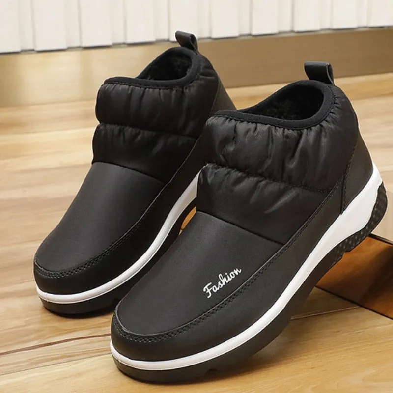 Cuzcare Orthopedic Women Winter Boots Waterproof Warm Soft AntiSlip Casual Ankle Boots