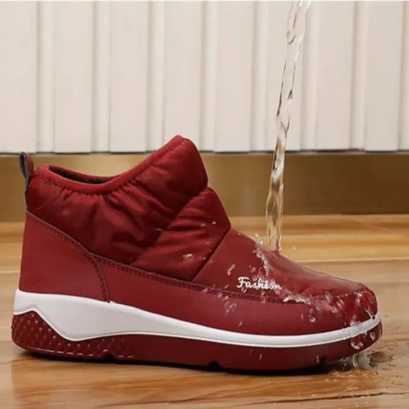 Cuzcare Orthopedic Women Winter Boots Waterproof Warm Soft AntiSlip Casual Ankle Boots