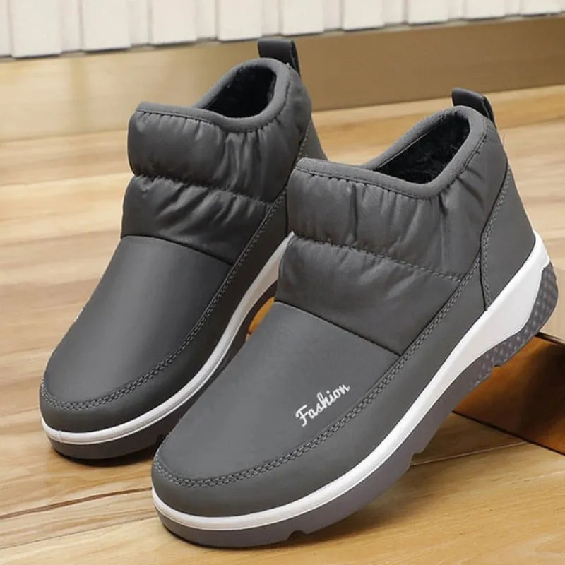Cuzcare Orthopedic Women Winter Boots Waterproof Warm Soft AntiSlip Casual Ankle Boots