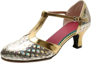 Dance Shoes For Womens Latin Dance Heeled Ballroom Tango Party Sequin Dance Shoes Sandals Sandal Women