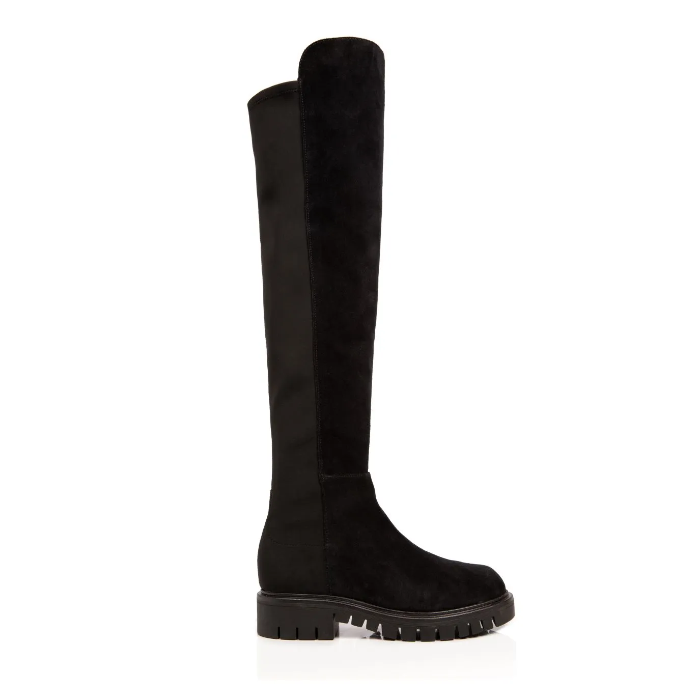 Demi: Black Suede Over The Knee Boots