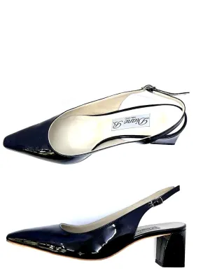 DIANE B. MILANO POINTED TOE SLINGBACK PUMPS