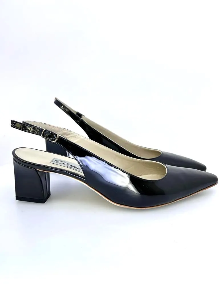 DIANE B. MILANO POINTED TOE SLINGBACK PUMPS