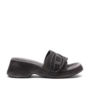 Diesel Women's Sa-Oval D PF Sandals in Black/Denim