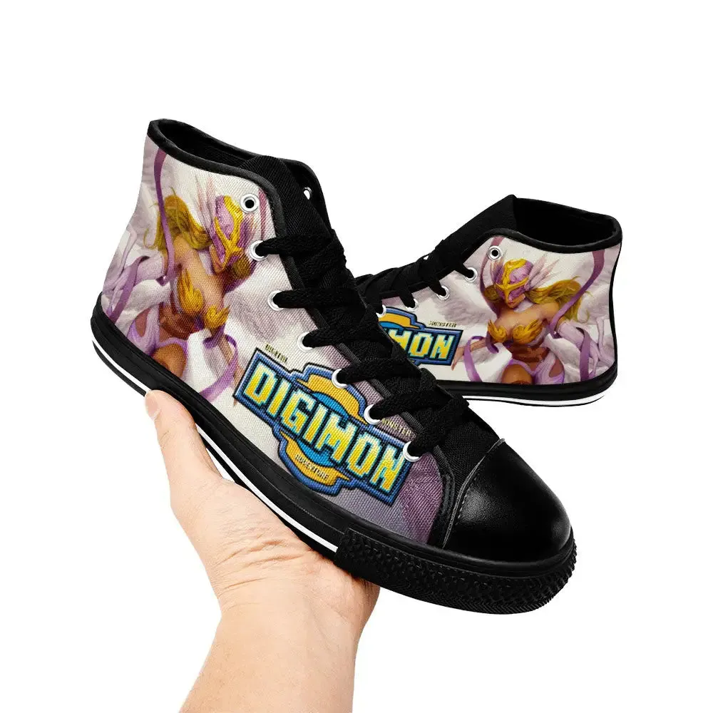 Digimon Adventure Angewomon Shoes High Top Sneakers for Kids and Adults