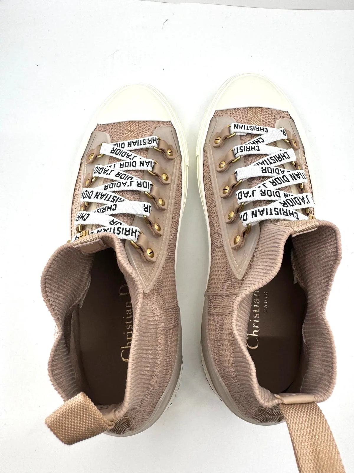 DIOR TECHNICAL KNIT WOMEN'S WALK'N DIOR HIGH-TOP SNEAKERS