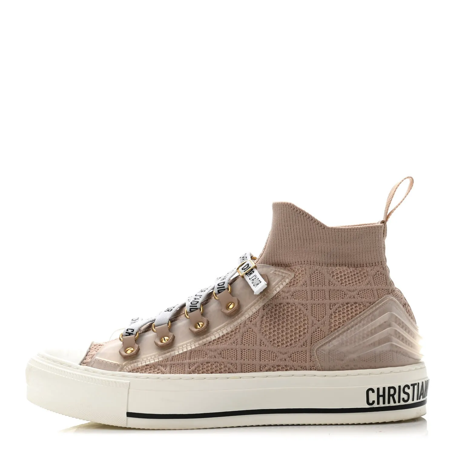 DIOR TECHNICAL KNIT WOMEN'S WALK'N DIOR HIGH-TOP SNEAKERS