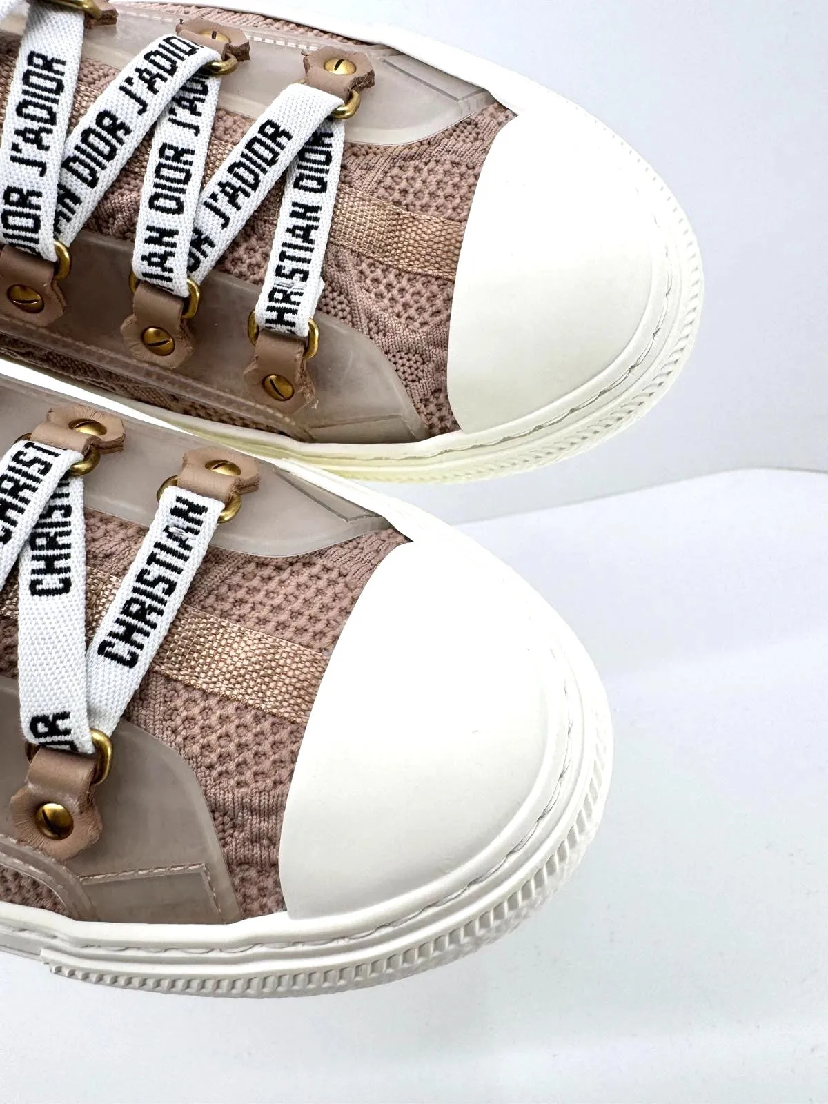 DIOR TECHNICAL KNIT WOMEN'S WALK'N DIOR HIGH-TOP SNEAKERS