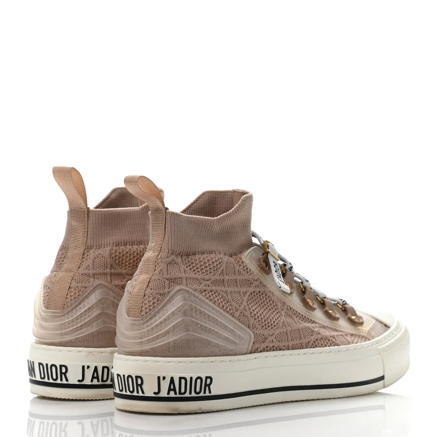 DIOR TECHNICAL KNIT WOMEN'S WALK'N DIOR HIGH-TOP SNEAKERS