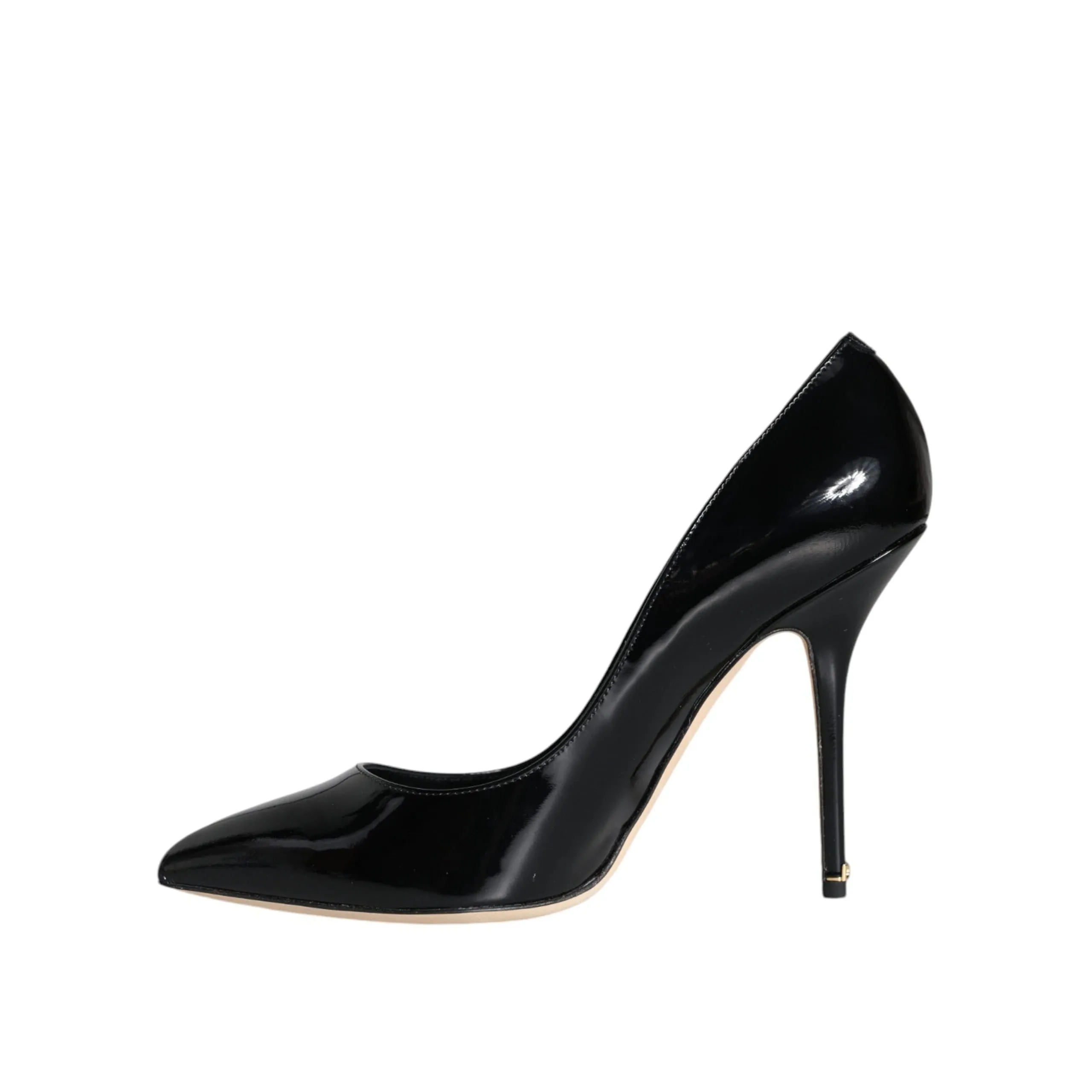 Dolce & Gabbana Black Patent Leather Bellucci Pumps Heels Shoes
