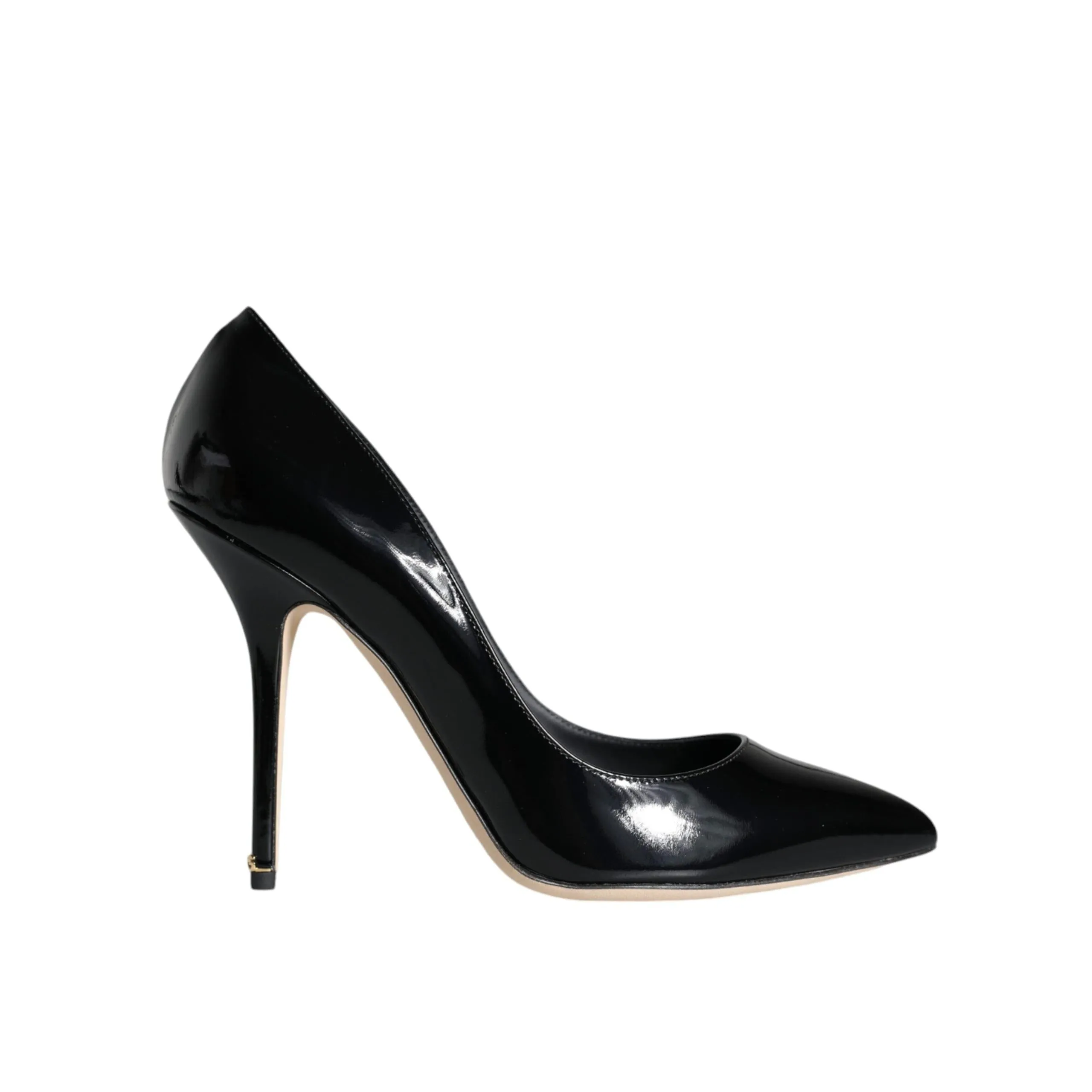 Dolce & Gabbana Black Patent Leather Bellucci Pumps Heels Shoes
