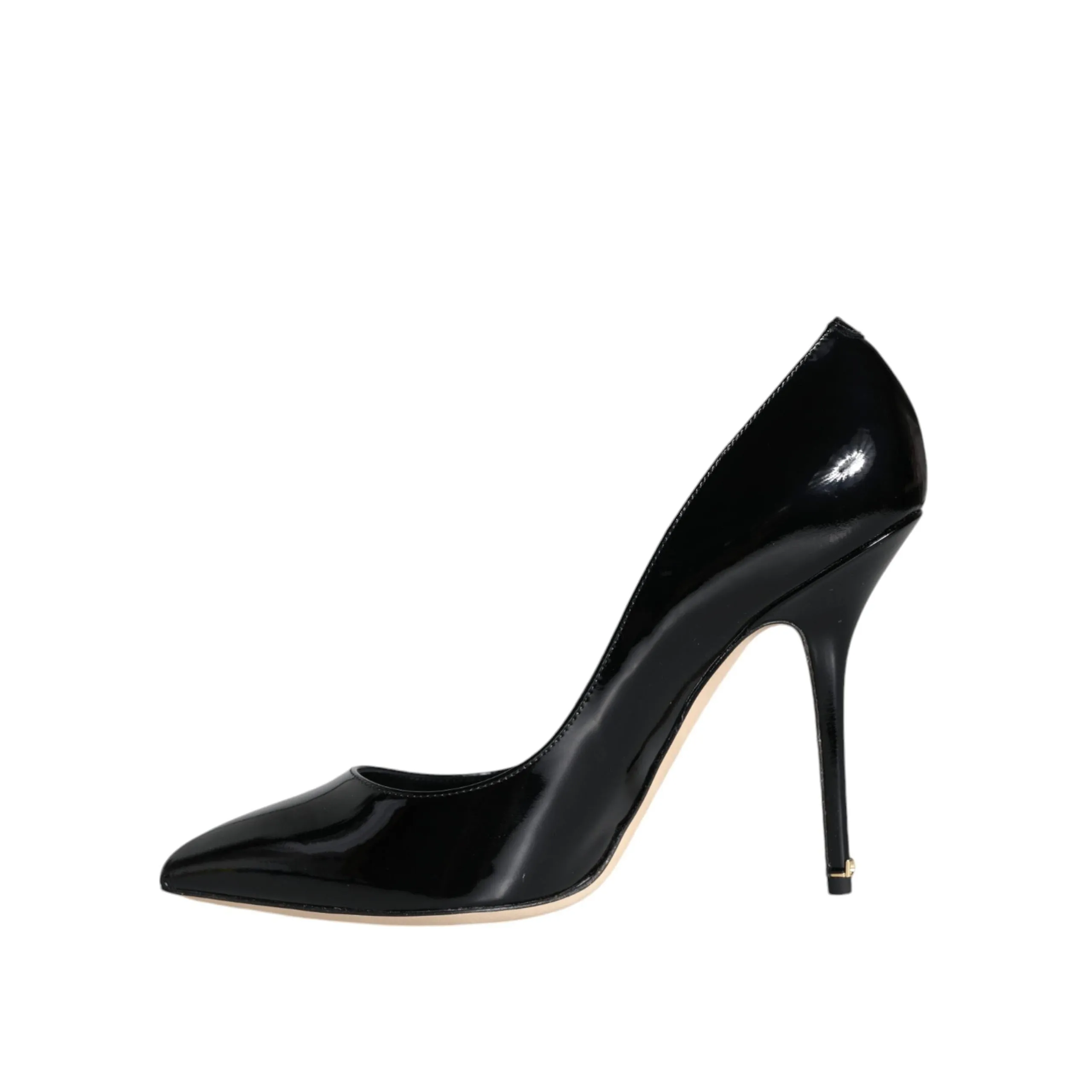 Dolce & Gabbana Black Patent Leather Bellucci Pumps Heels Shoes
