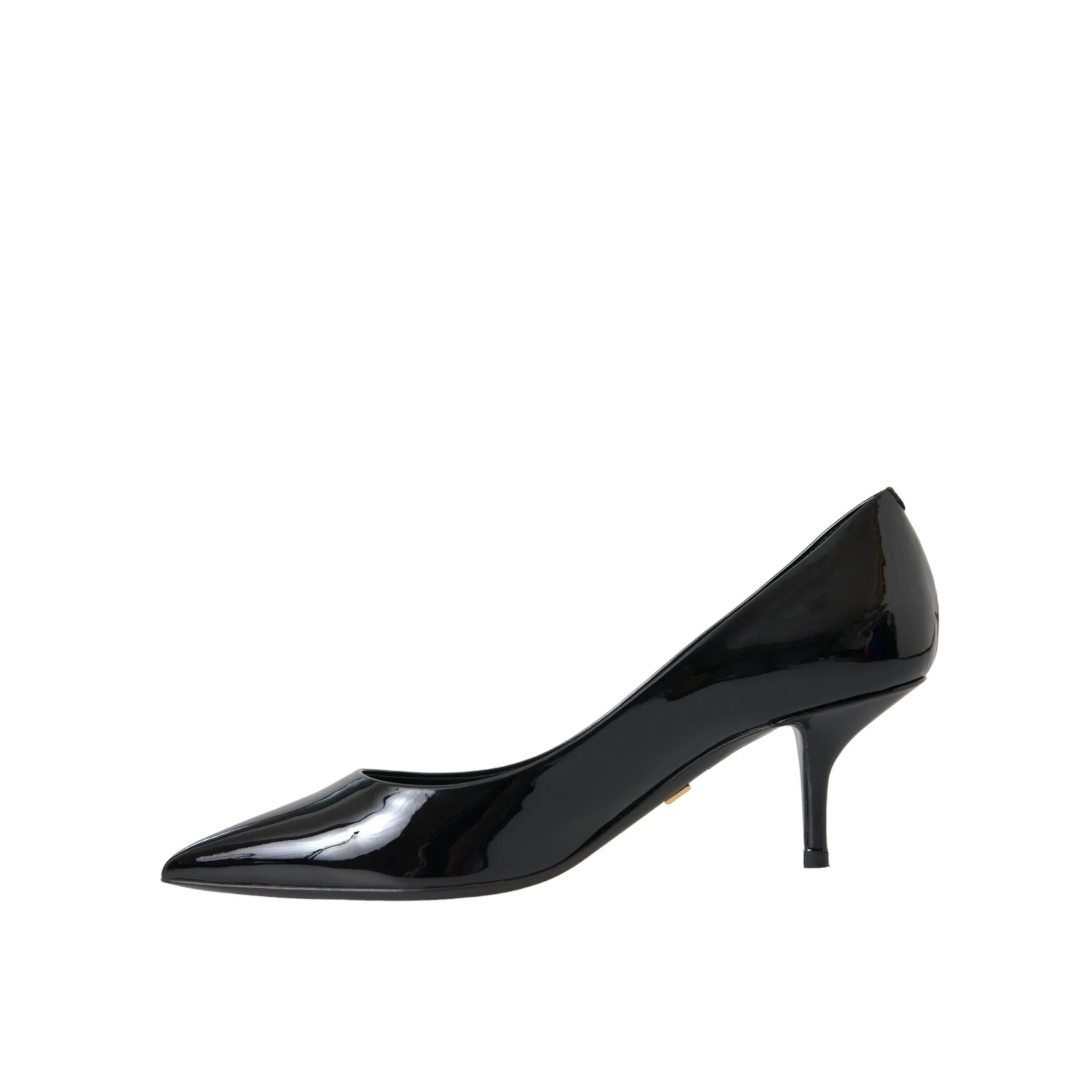 Dolce & Gabbana Black Patent Leather Heels Pumps Shoes