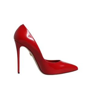 Dolce & Gabbana Red Patent Leather Stiletto Heels Pumps Shoes