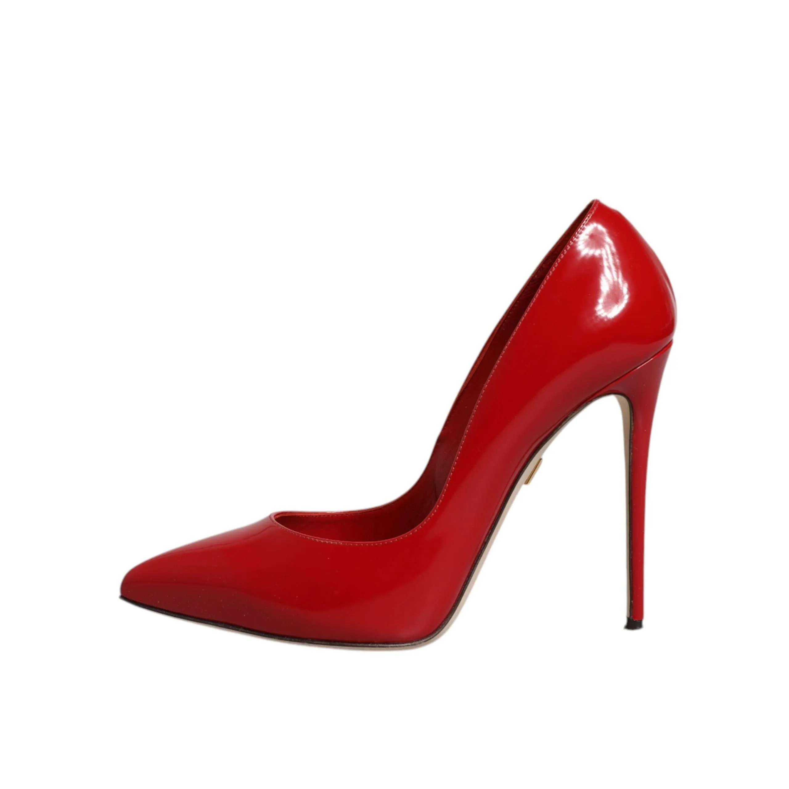 Dolce & Gabbana Red Patent Leather Stiletto Heels Pumps Shoes