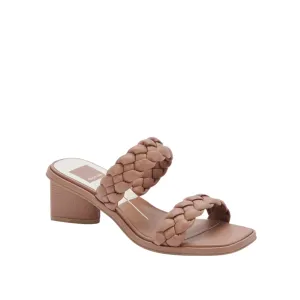 Dolce Vita Ronin 2 Strap Woven Low Heel in Caramel