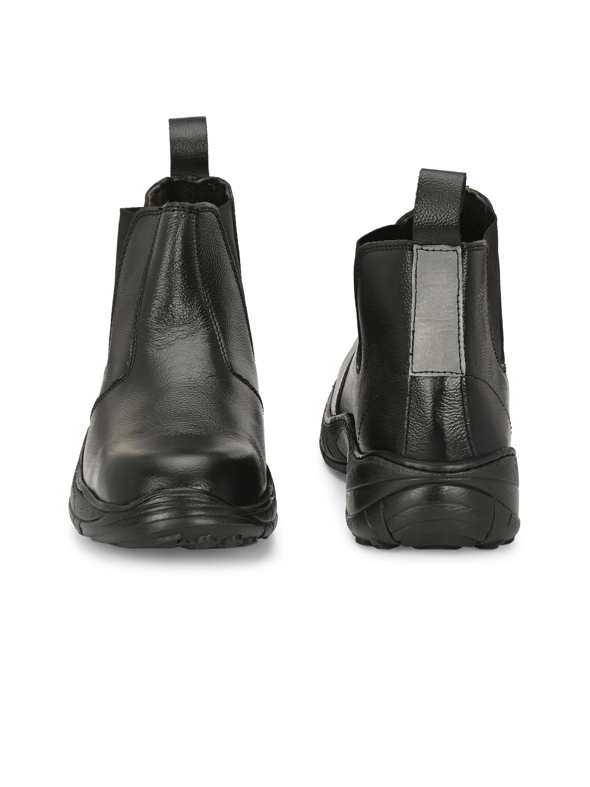 Dope Genuine Leather Steel Toe Safety Chelsea Boots
