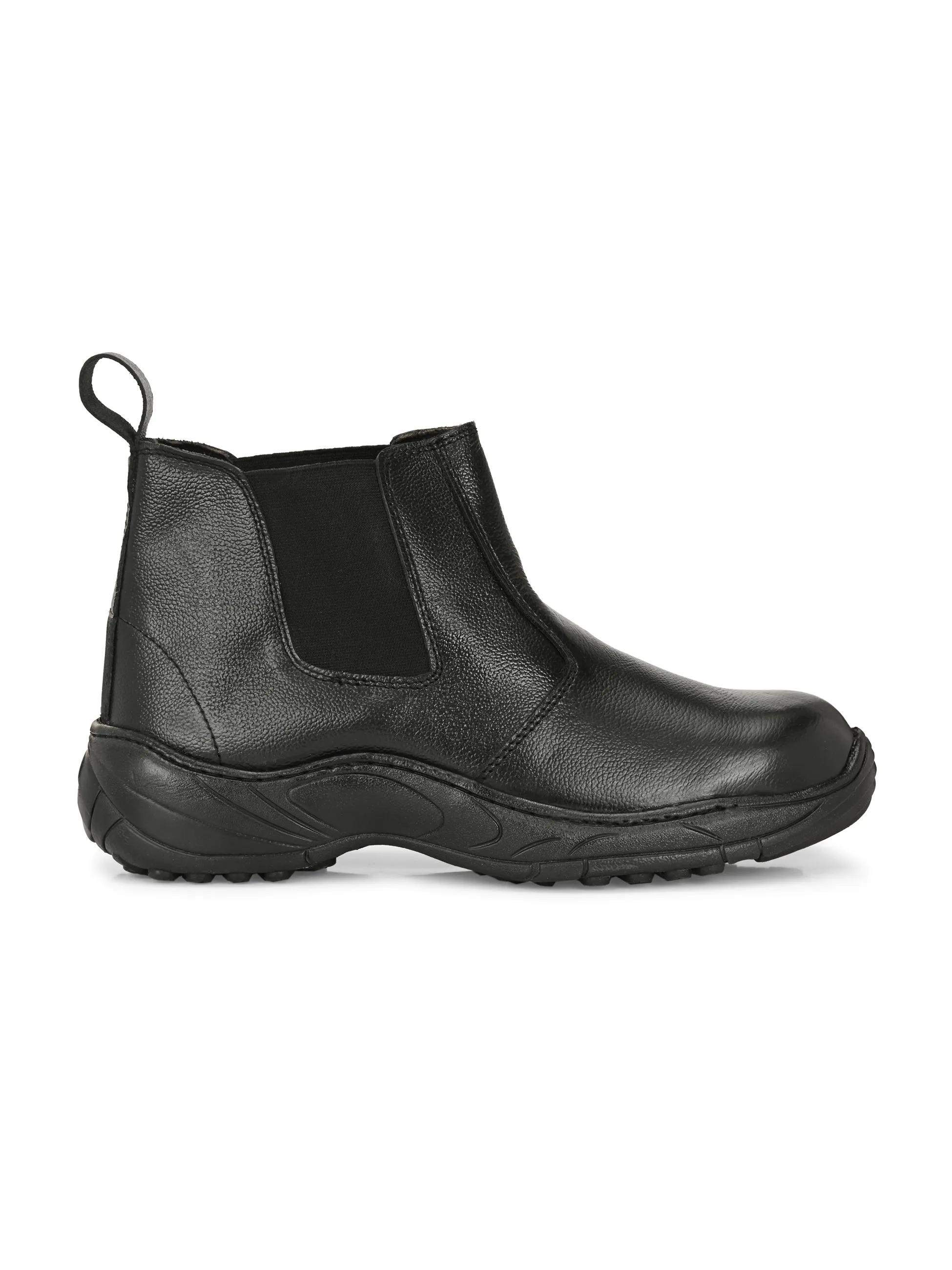 Dope Genuine Leather Steel Toe Safety Chelsea Boots