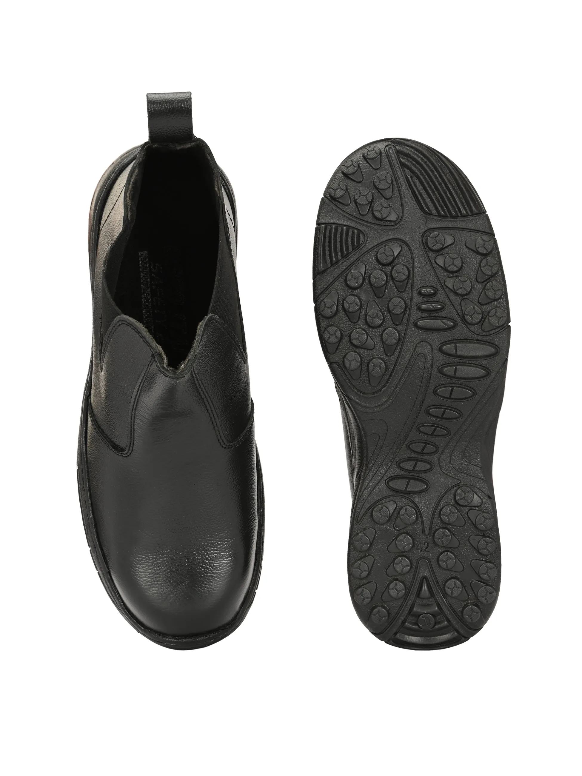 Dope Genuine Leather Steel Toe Safety Chelsea Boots