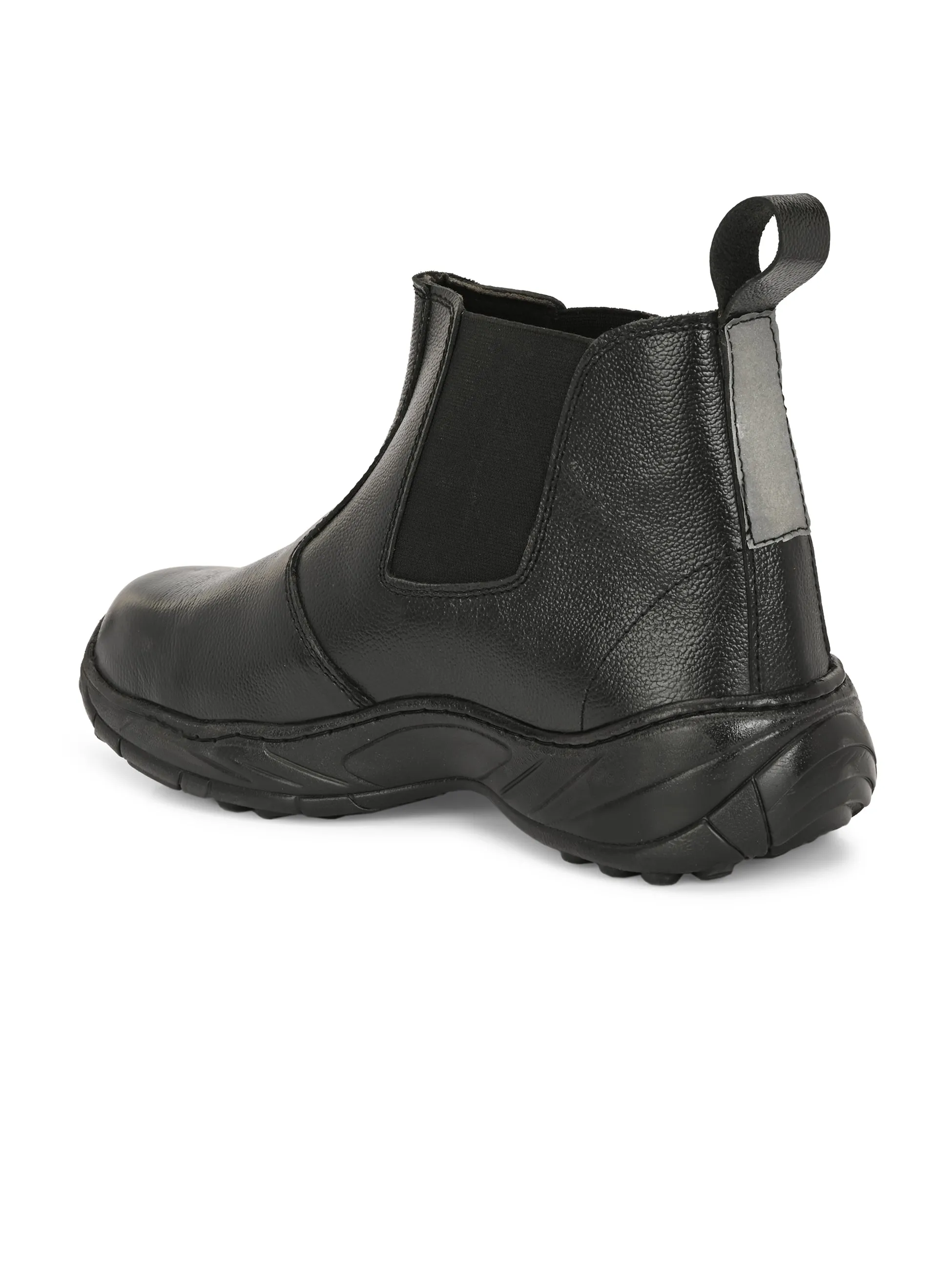 Dope Genuine Leather Steel Toe Safety Chelsea Boots