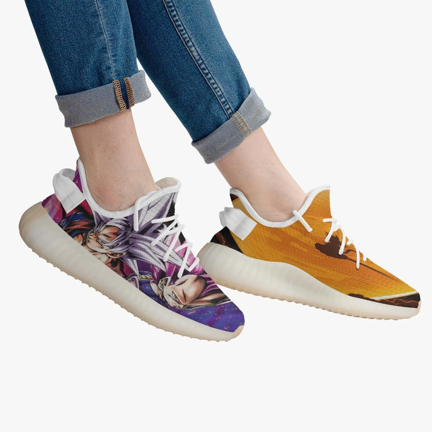 Dragon Ball Z Son Goku and Vegeta YZ White Anime Shoes
