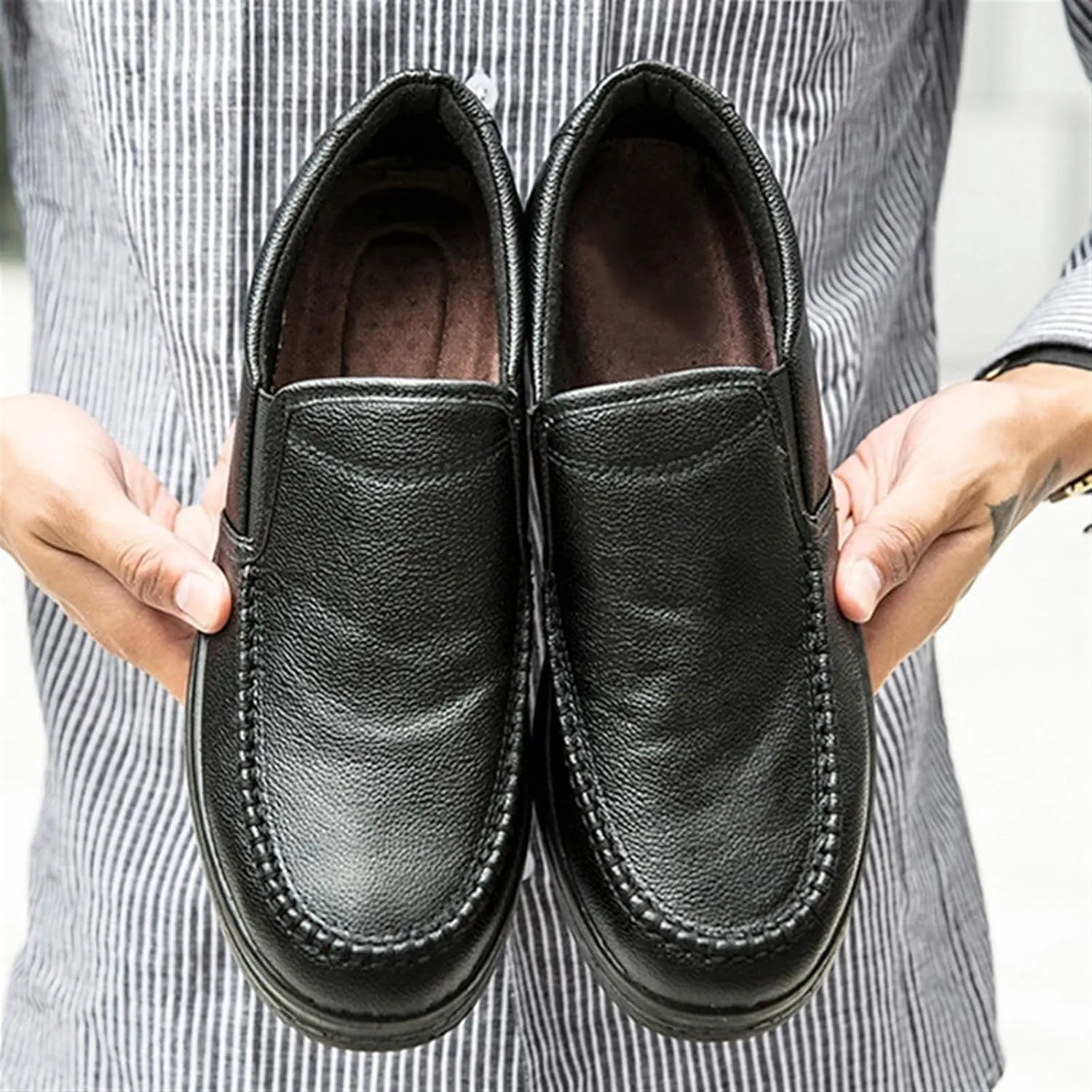 Dress Shoes for Men Men's Genuine Leather Loafers Soft Comfortable Business Casual Shoes