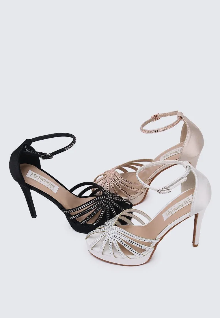 Dulce Comfy Heels In Almond