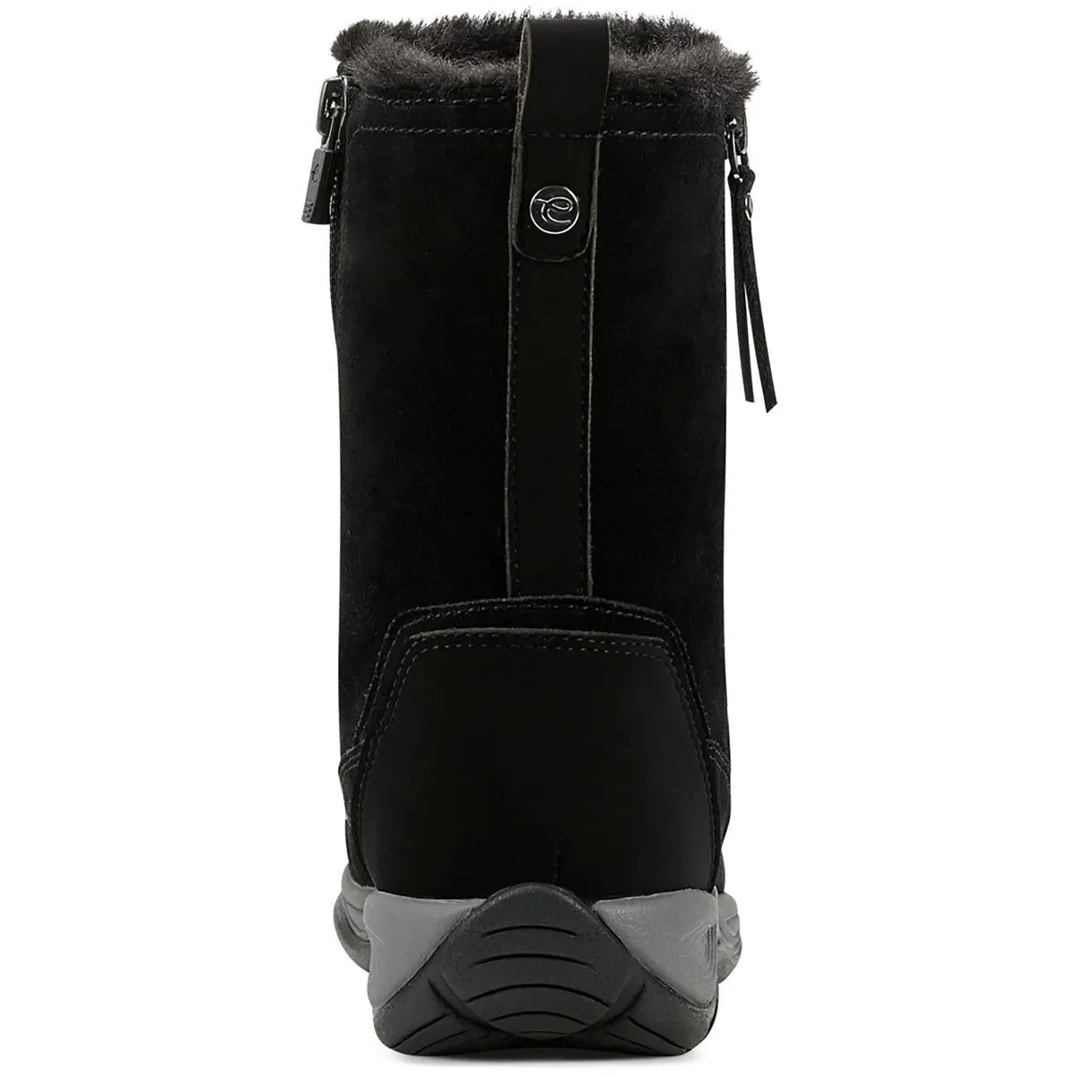 Easy Spirit Womens Exparunn Suede Faux Fur Winter & Snow Boots