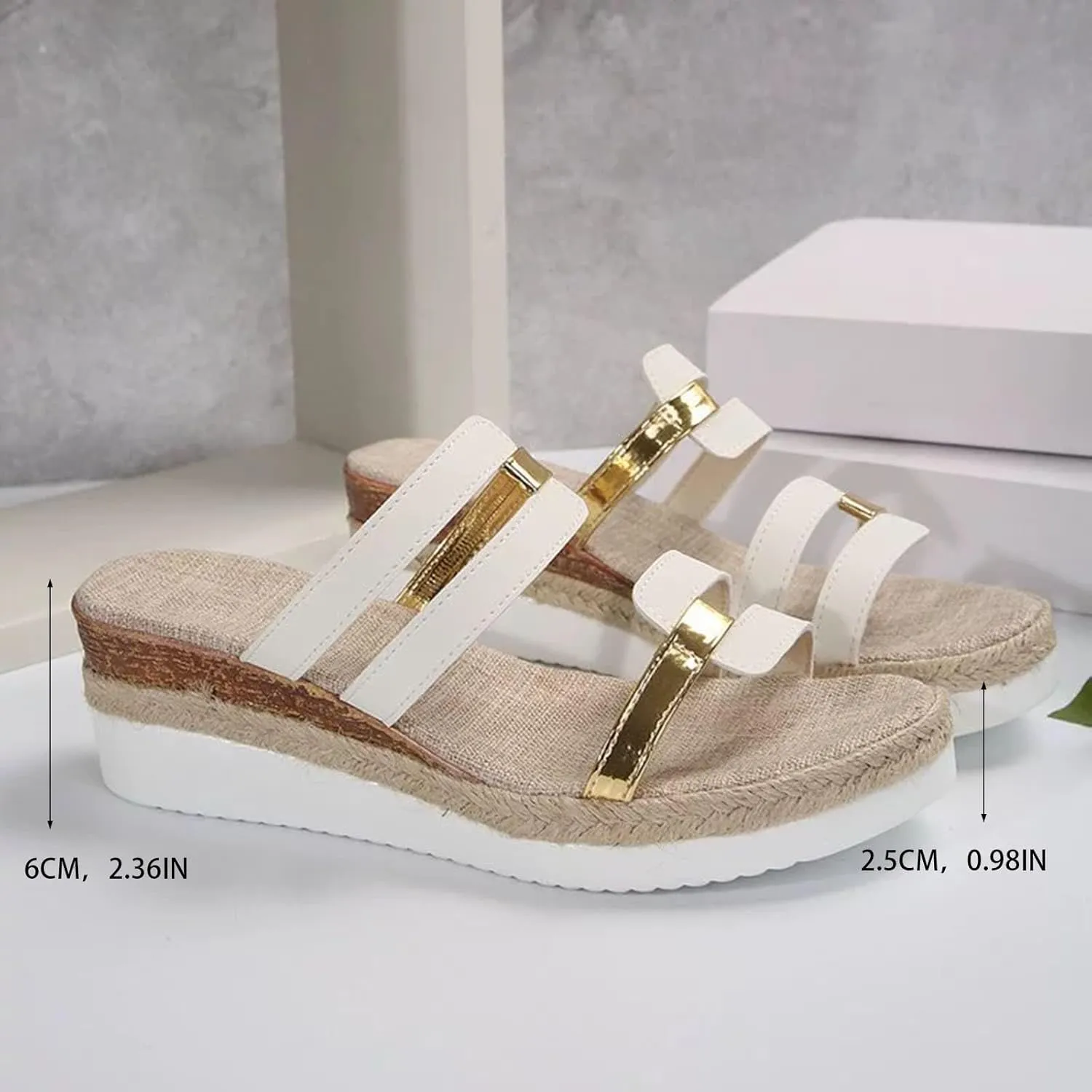Eduavar Sandals for Women 2025 Womens Dressy Summer Flat Comfortable Fashion Beach Ladies Slides Leather Casual Slippers