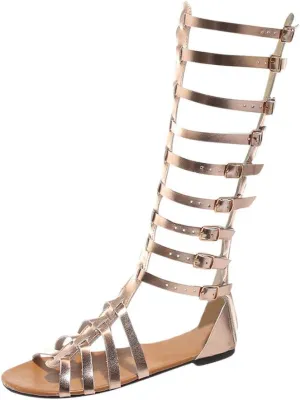 Eduavar Wedge Sandals for Women, Sandals Women Comfortable Lace Up Sandals Summer Breathable Open Toe Flat Sandals