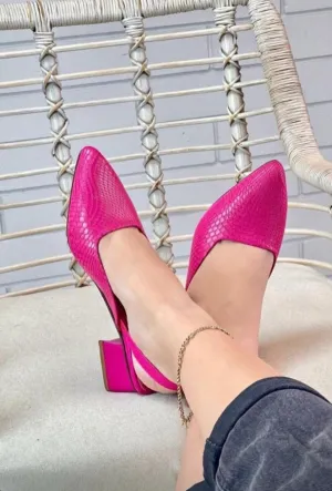 Elegant Pink Slip-On Pumps