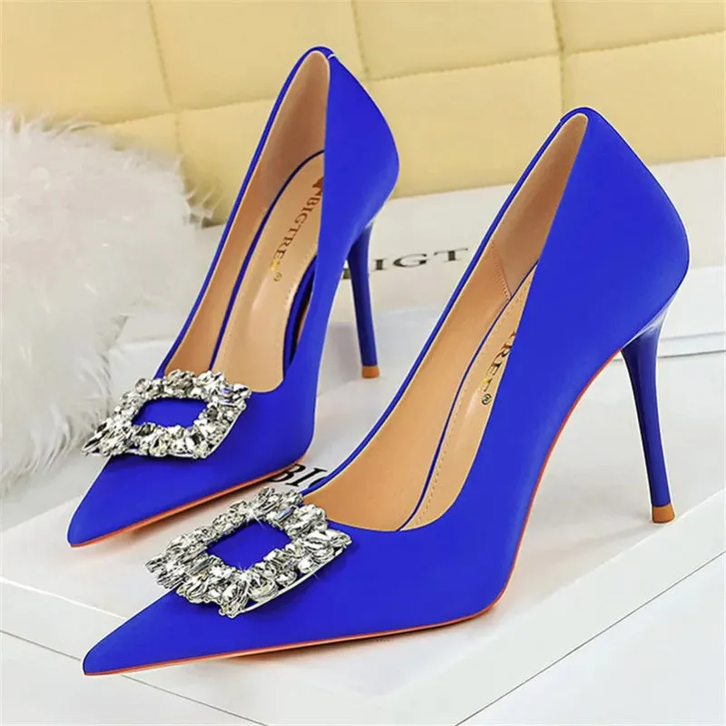 Elegant Rhinestones High Heel Shoes for Women