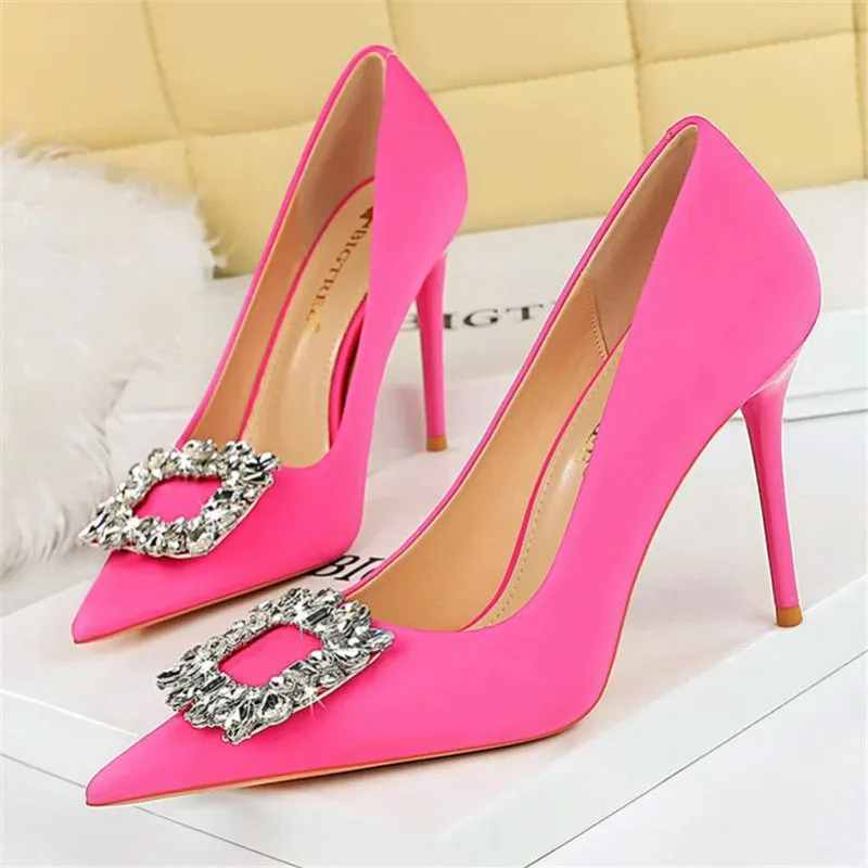 Elegant Rhinestones High Heel Shoes for Women