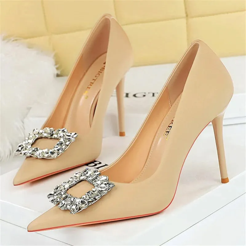 Elegant Rhinestones High Heel Shoes for Women
