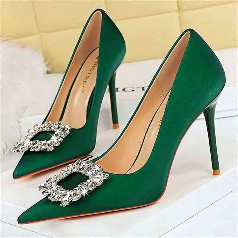 Elegant Rhinestones High Heel Shoes for Women