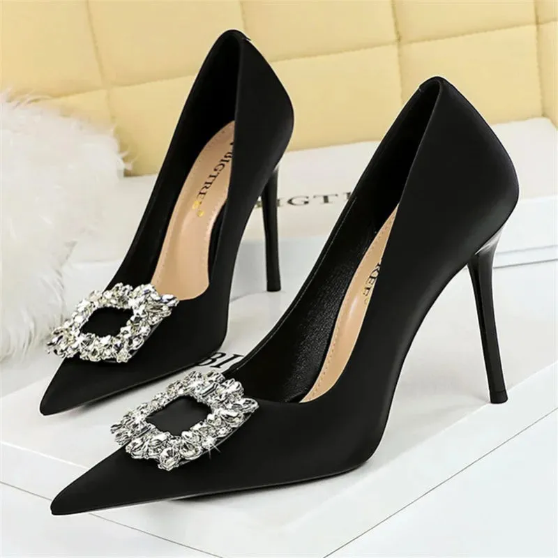 Elegant Rhinestones High Heel Shoes for Women