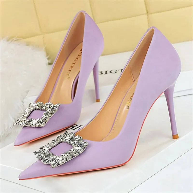 Elegant Rhinestones High Heel Shoes for Women