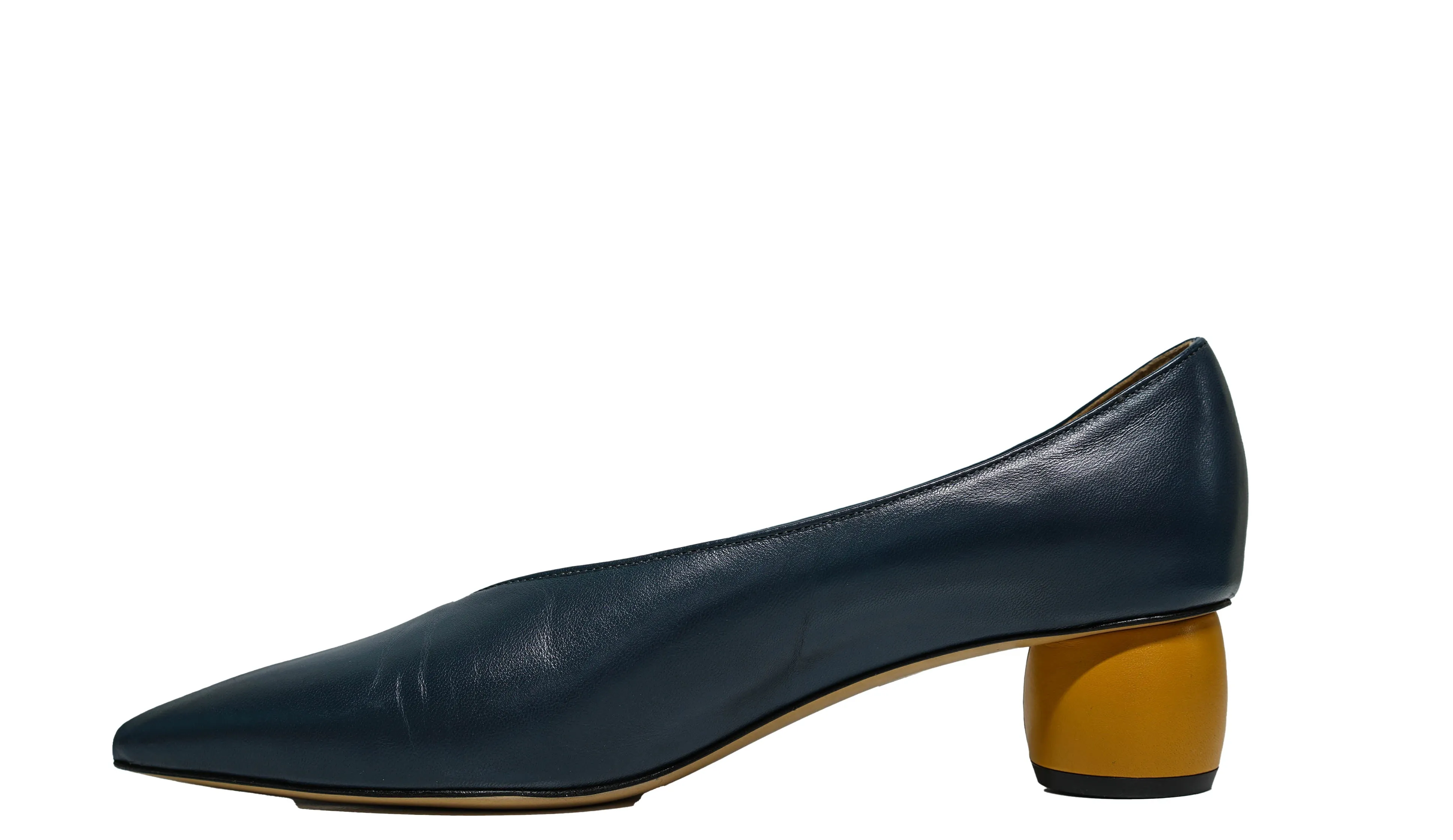 Fabio Rusconi Women’s Blue & Natural Leather Shoe Yvette