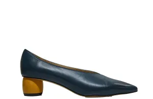 Fabio Rusconi Women’s Blue & Natural Leather Shoe Yvette