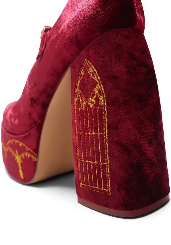 Feudal Fantasy Playboy [Crushed Velvet] | HEELS