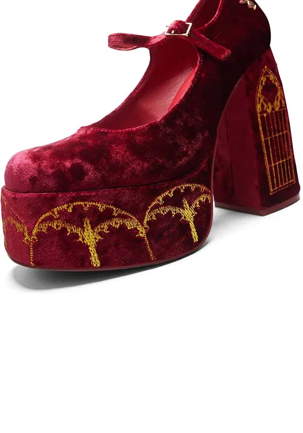 Feudal Fantasy Playboy [Crushed Velvet] | HEELS