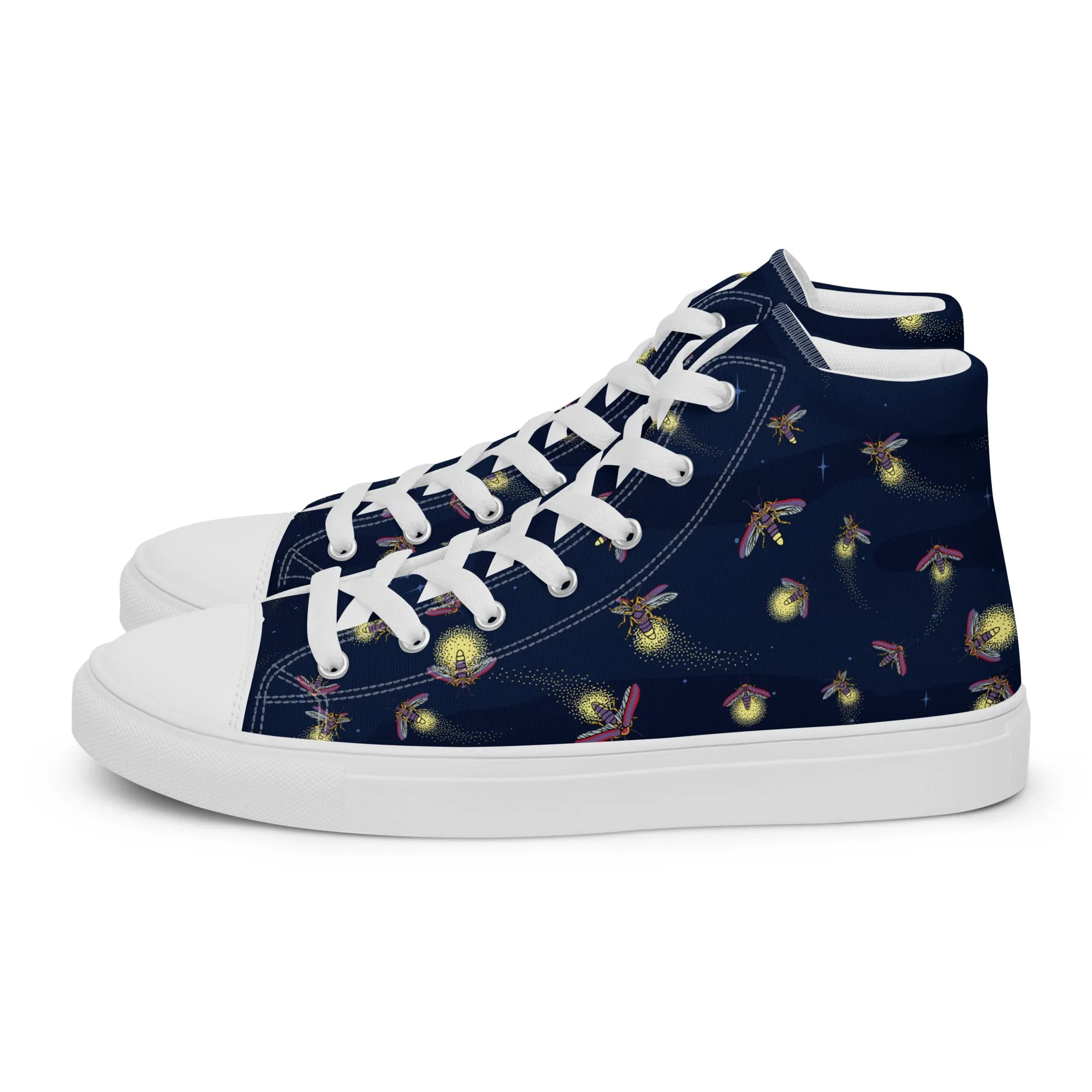 Fireflies - Women's High Top Canvas Shoes
