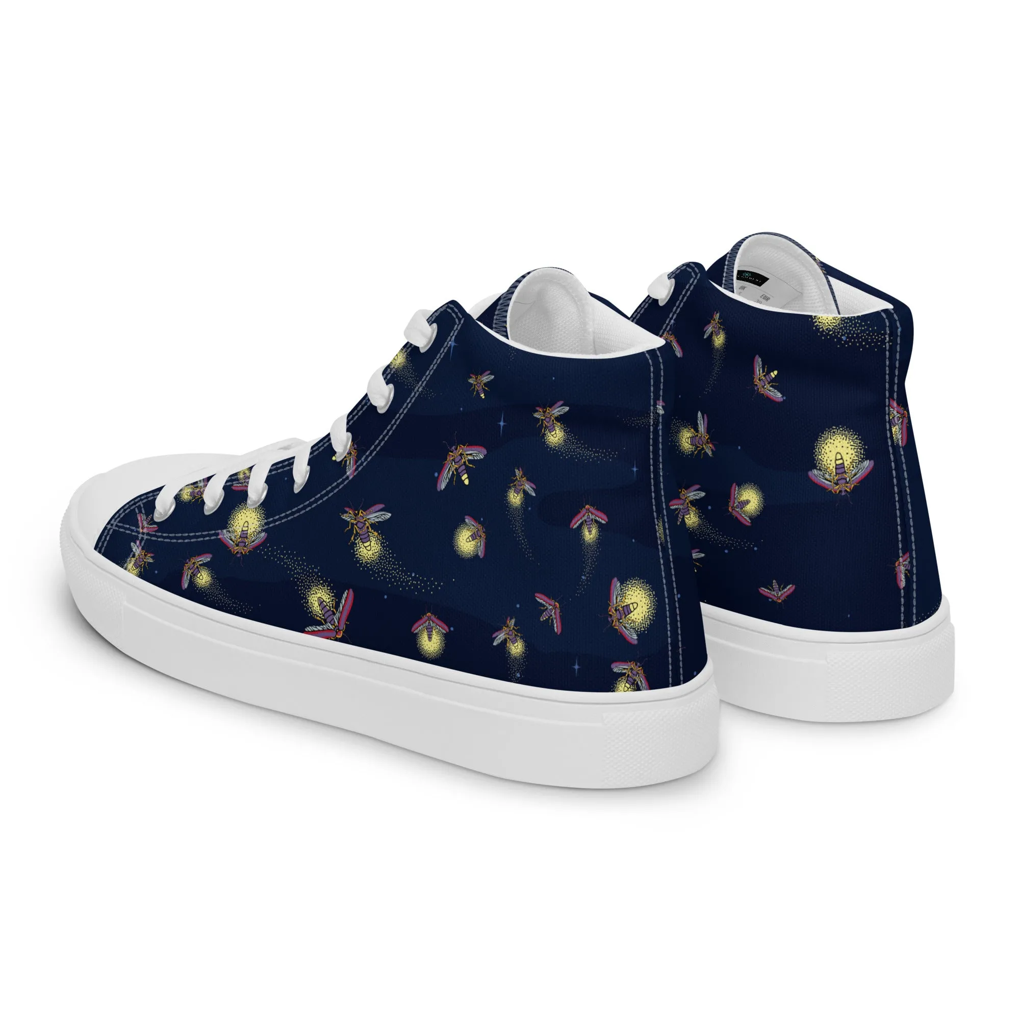 Fireflies - Women's High Top Canvas Shoes