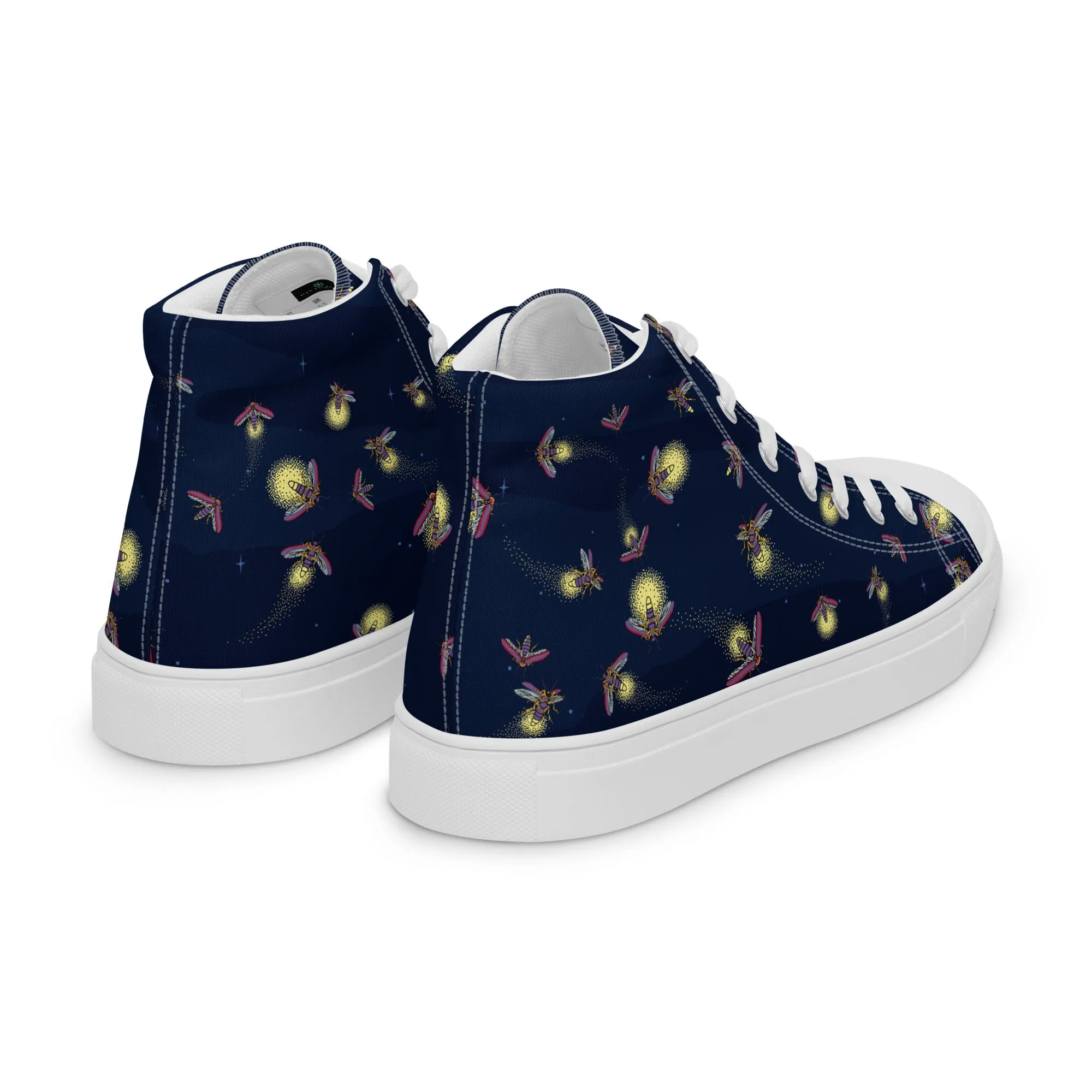 Fireflies - Women's High Top Canvas Shoes