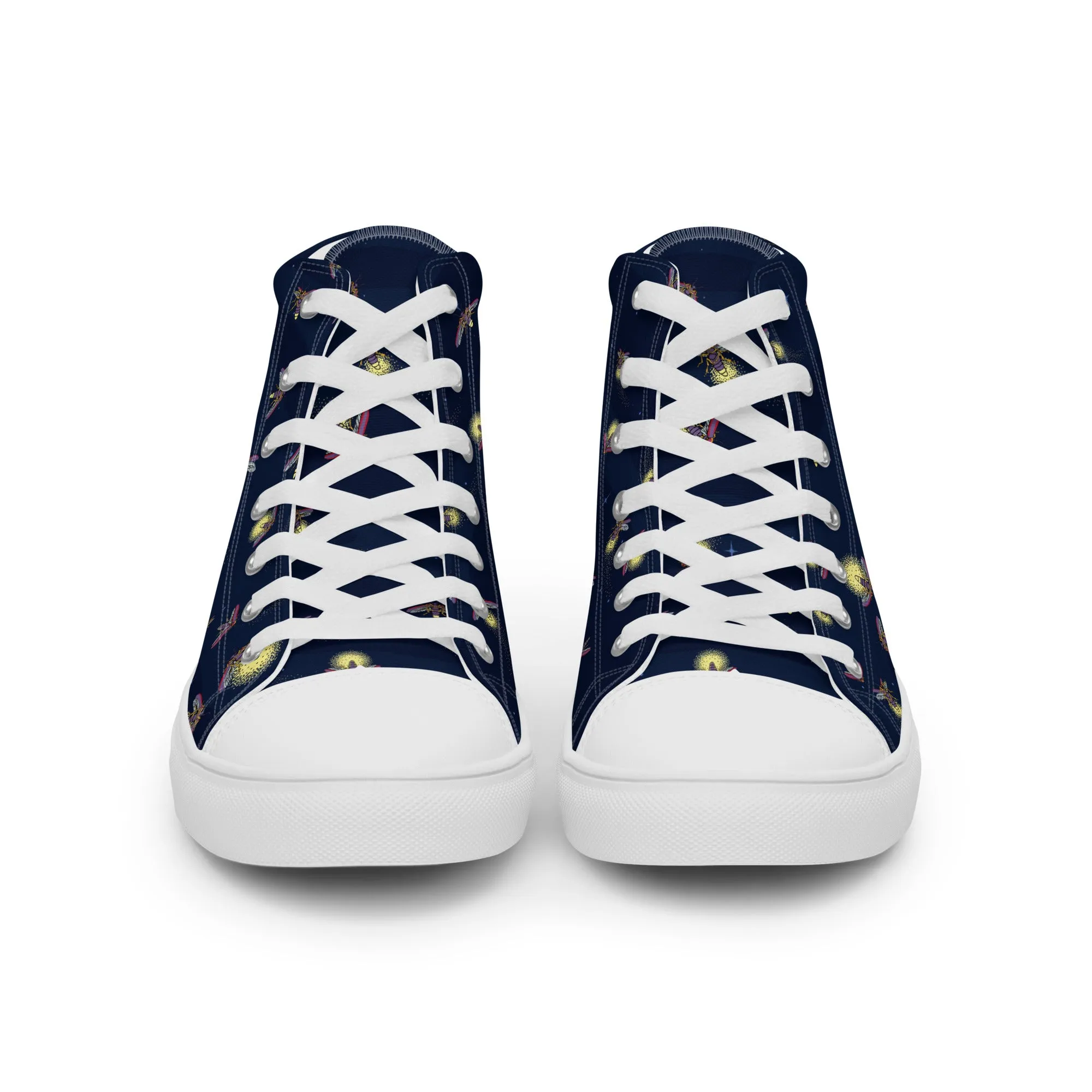 Fireflies - Women's High Top Canvas Shoes