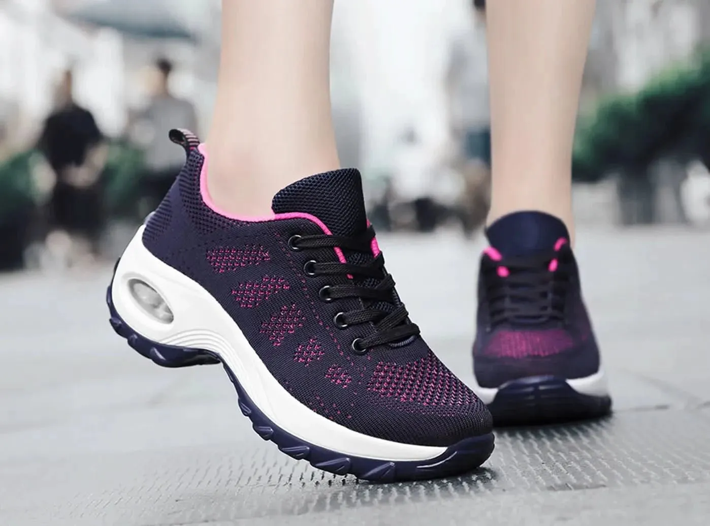 FitVille Women's Minimalist Air Cushion Sneakers