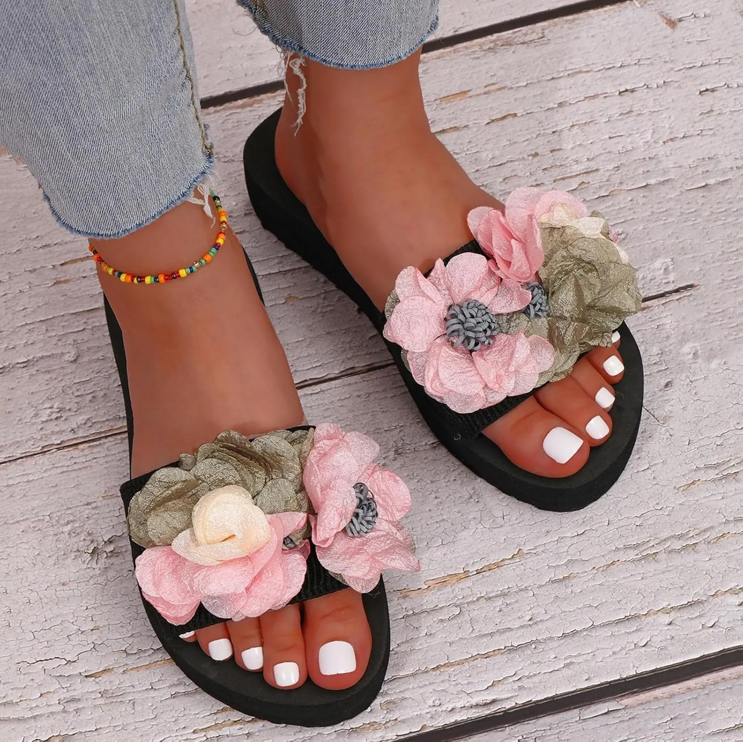 Flip Flops for Women Casual Yoga-Mat Thong Sandals With Arch Support Pillow Soft Summer Beach Shoes Dressy Party Outdoor Comfort Walking Wide Feet Slip on Non Slip T-Strap socks golf low C47-Purple