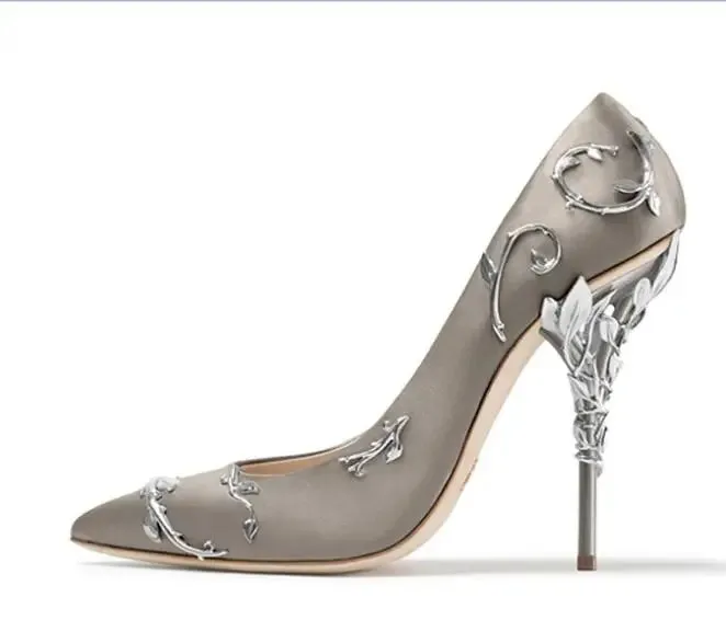 Flowers Decor Women's High Heels Pumps